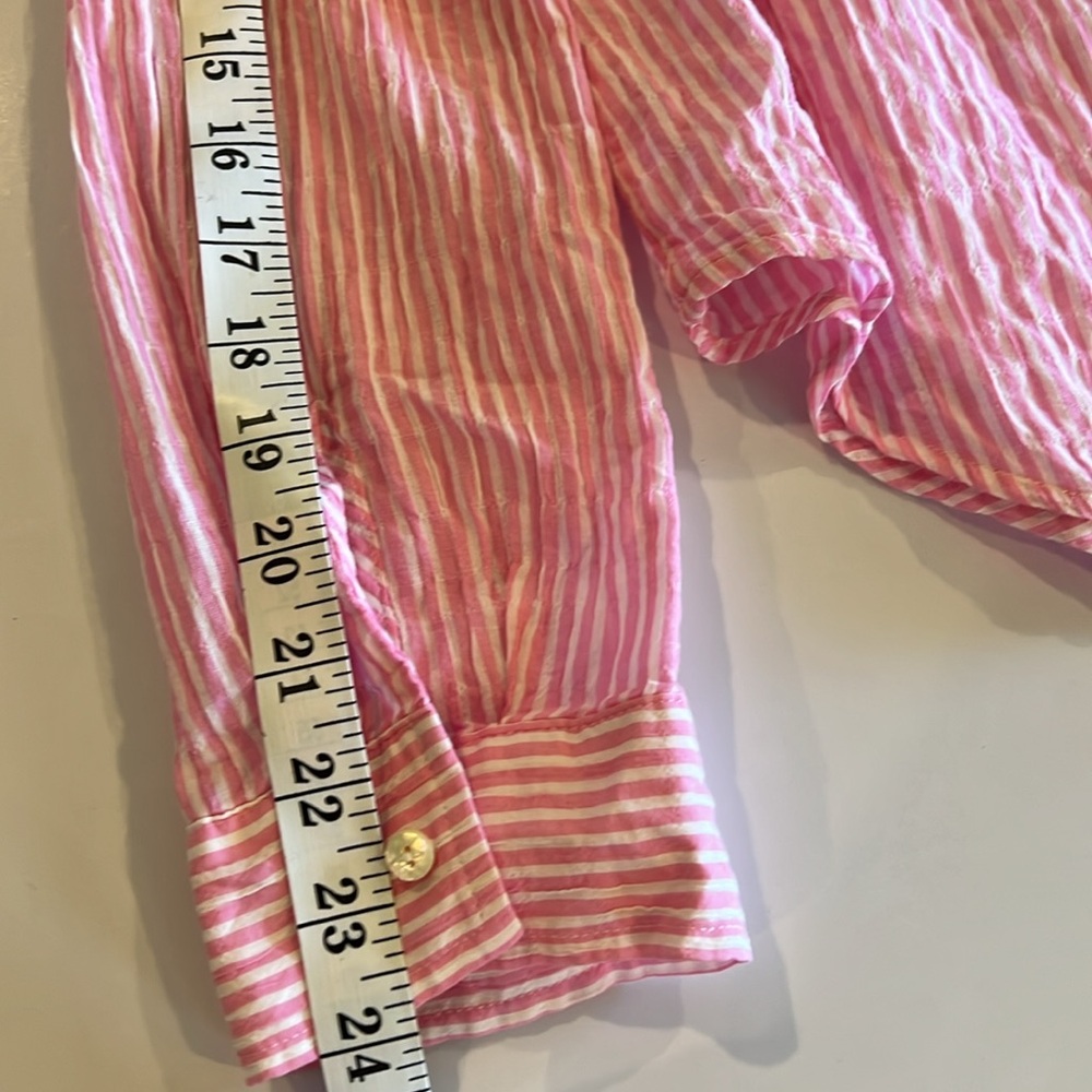NWOT Lilly Pulitzer Sea View Button Down Top Shirt Oxford Stripe Size: S - Picture 8 of 9